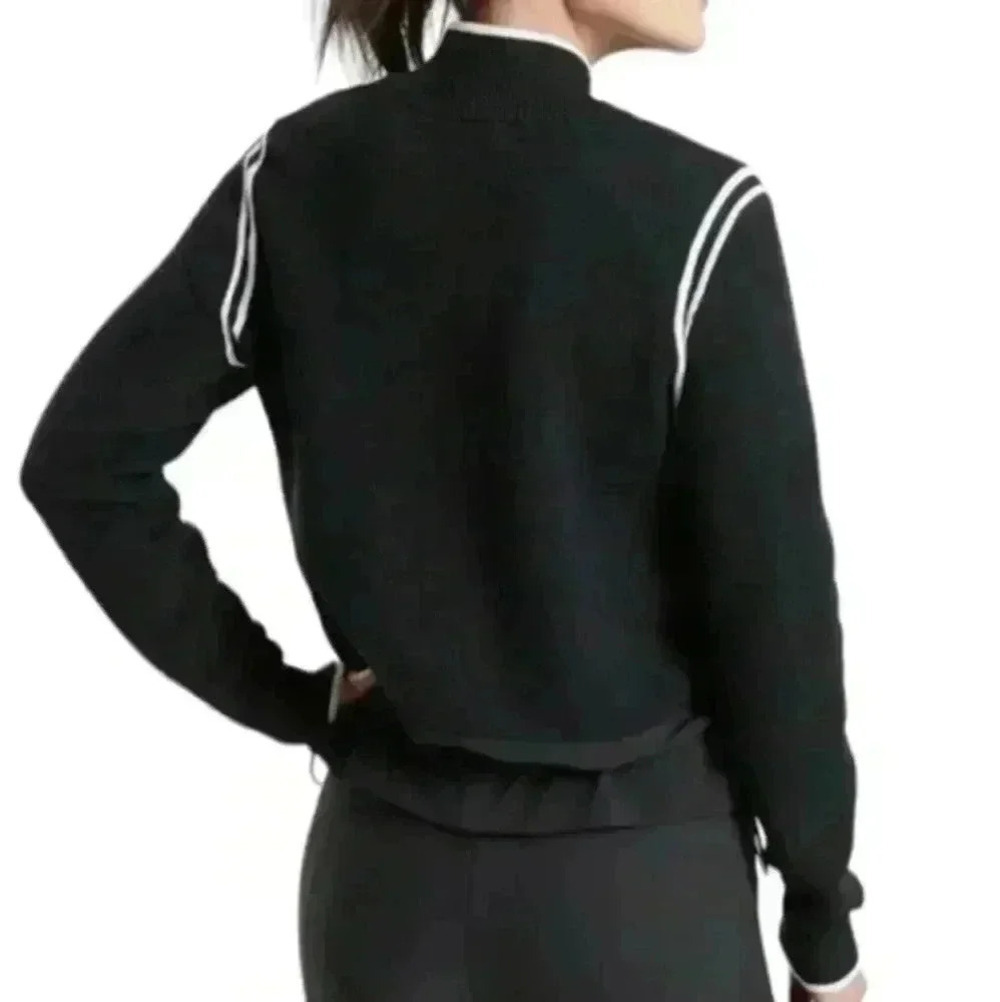 Athleta Venture Sweater Women Large Black Athleisure - Picture 3 of 13